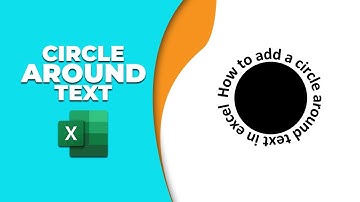 How to add a circle around text in excel