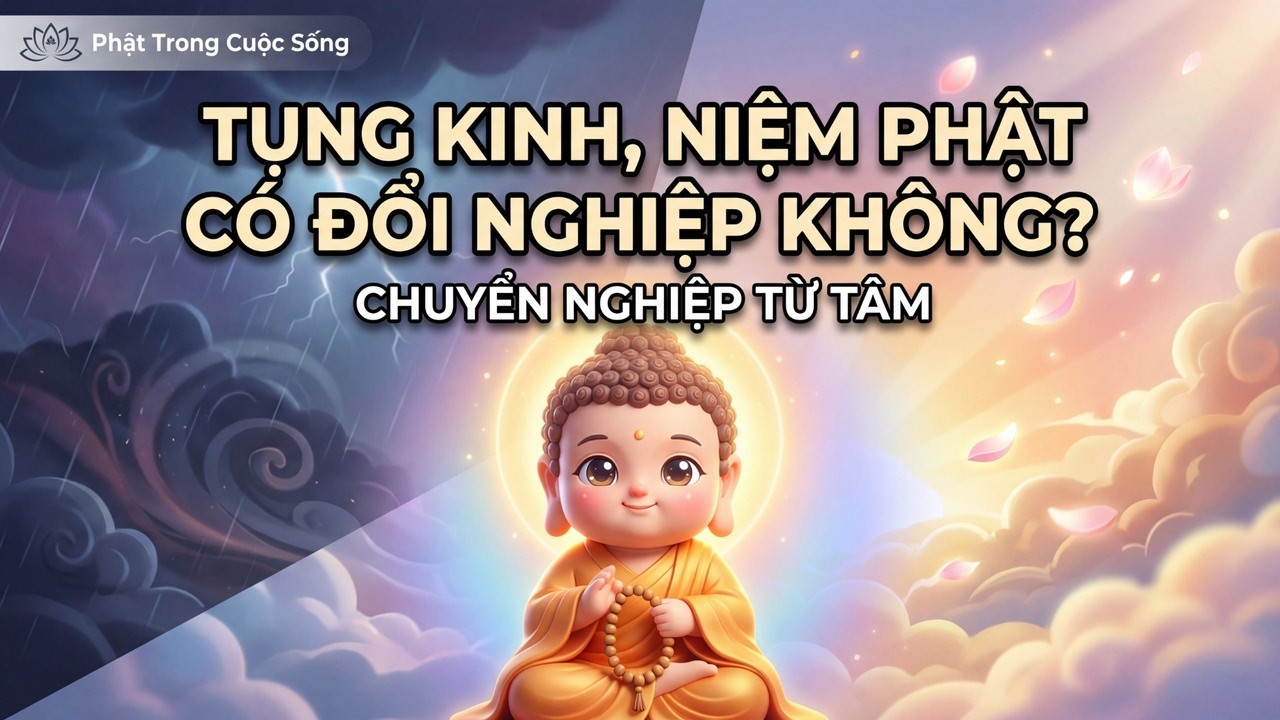 Tụng Kinh, Niệm Phật Có “Đổi Nghiệp” Không? – Chuyển Nghiệp Từ Tâm, Không Từ Phép Màu