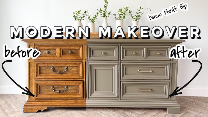 Using a Paint Sprayer to Paint a Dresser