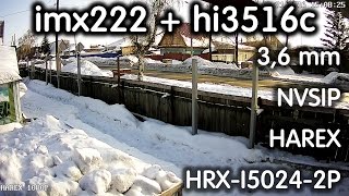 IP камера NVSIP HAREX 1080p imx222 hi3516c HRX-I5024-2P 2Mp PoE Onvif Examples. Примеры видео.