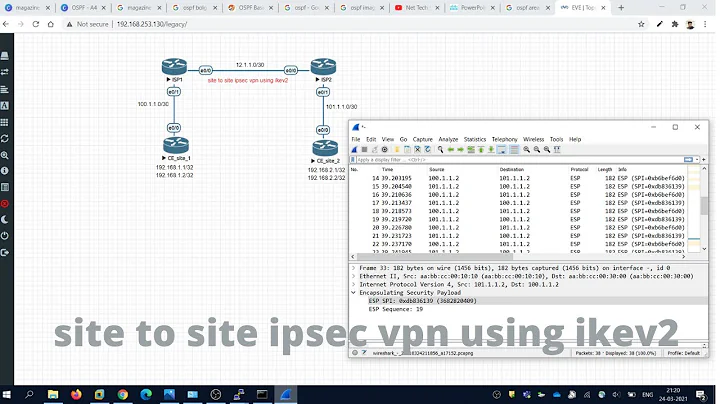 site to site ipsec vpn configuration using ikev2