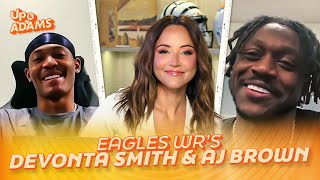 AJ Brown Addresses Trade Rumors, Devonta Smith on What Went Wrong for Eagles, & More From Philly WRs