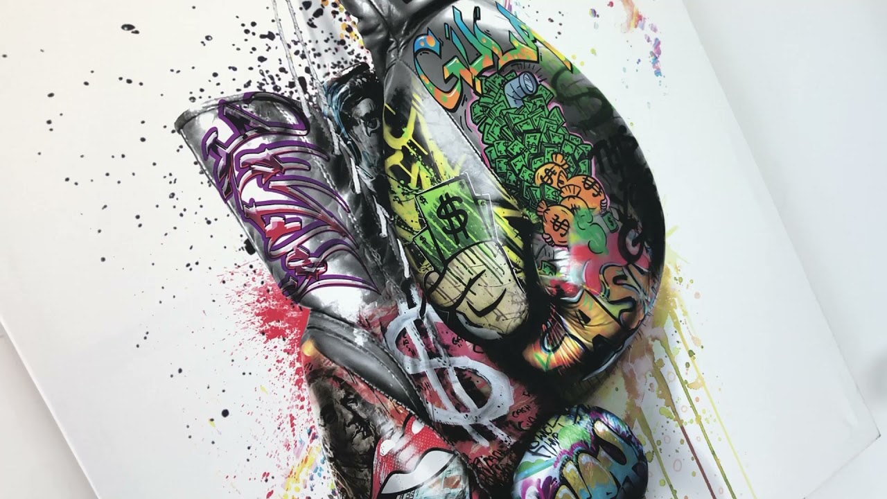 Vídeo de Quadro Luva de Boxe Grafite CRAIG