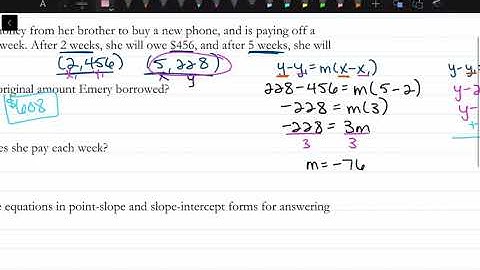 How to Solve Problems Using Linear Functions: Lesson 2-2, Example 10 Part B | Math Energy TV