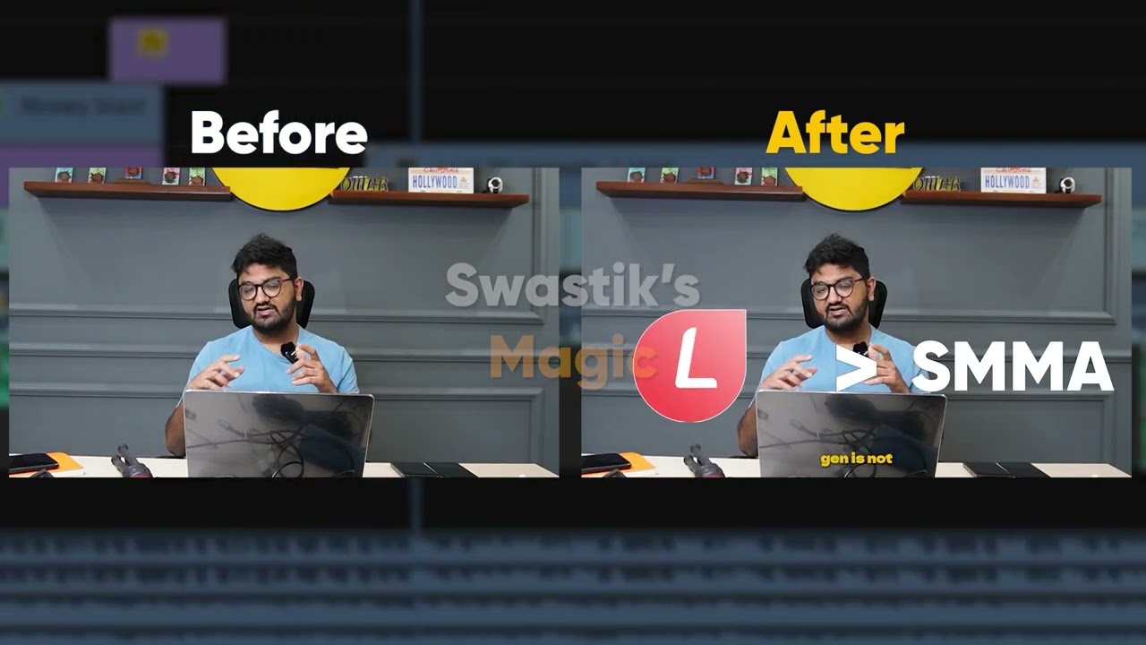 Before and after the magic we call 'editing' 🪄✨