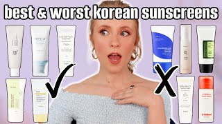 TESTING 10 KOREAN SUNSCREENS ☀ COSRX, Beauty of Joseon, Isntree, Purito, Skin1004 & more