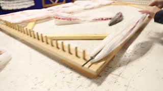 Sleeping Mat Tutorial: Potholder Method using a Loom