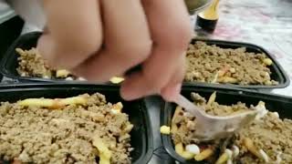 yaroa Dominicana de carne molida /como hacer yaroa de carne molida de papá frita