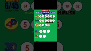 LOTTO RESULTS,9PM DRAW, JUNE 17, 2026@LottoResultTV15K