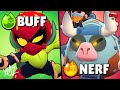 WASABI BUFF NERF 14 Brawler Bilanciamenti! Ultra leggendario? Lily, Hank, Ambra 👀 Brawl Stars