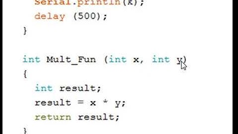 1- استخدام الدوال في برمجة الاردوينو _ Arduino Functions