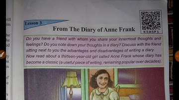 SCERT class 7 English textbook chapter 3 || From the diary of Anne Frank Assamese explanation