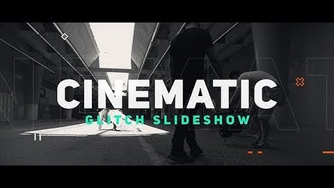 Cinematic Glitch Slideshow by Afterdarkness75 | After Effects Opener Template #AfterEffectsTemplate