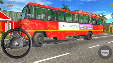 Indian Sleeper Bus Simulator | Village Route Tata Bus Drive - Bus Game Android gameplay