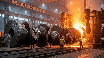 Forging MASSIVE Crankshafts for GIANT  Mega Engines (Full Process)