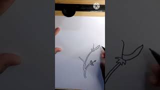 Menggambar 2 Kuntum Bunga Mawar