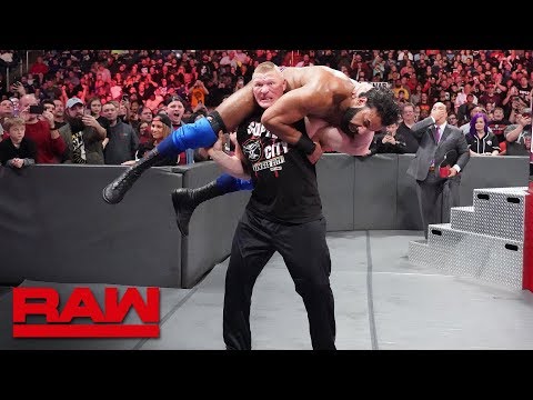 Brock Lesnar sends Jinder Mahal and The Singh Brothers to Suplex City: Raw, Nov. 12, 2018