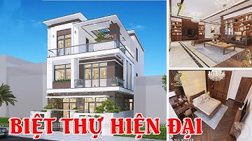 KHÔNG XEM QUÁ PHÍ mẫu Biệt thự hiện đại 3 tầng kiến trúc và nội thất CỰC ĐẸP
