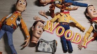Muñecos Woody Toy Story antiguos. Como desmontarlos sin romperlos. Thinkway, Hasbro y Mattel