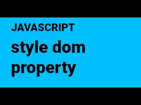 9 style dom property