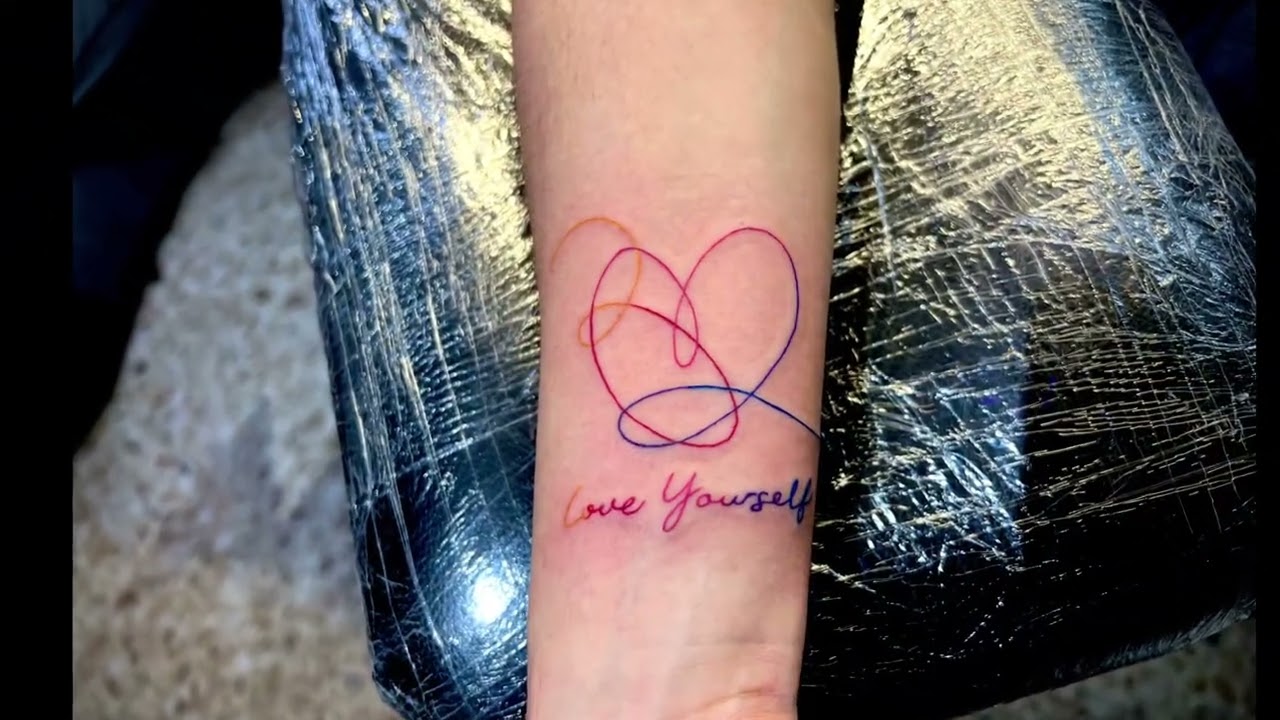 BTS Love yourself heart tattoo by chibirach on DeviantArt