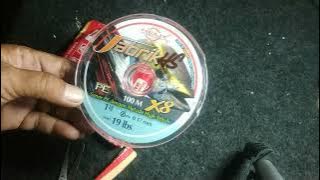 UNBOXING REVIEW & TEST BEBAN YANG BISA DI TAHAN PE 1 X8 RELIX NUSANTARA JABRIK HS 0.17mm 19Lbs