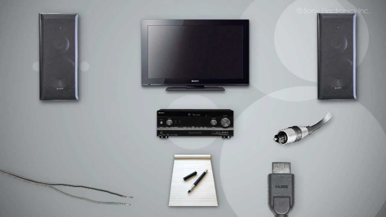 How to Hook Up a Home Theater Using Your Sony TV - YouTube home wiring internet 