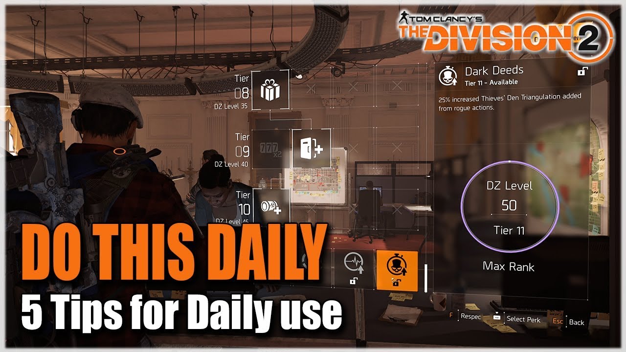 The Division 2 | 5 TIPS TO MAKE YOUR LIFE EASIER DAILY | Tips & Tricks ...