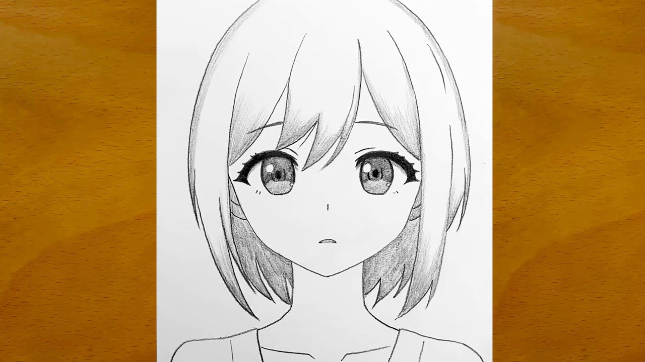 Beautiful Anime Girl Drawing || Easy Anime Sketch Ideas || How to Draw Anime