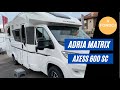 A fondo. Cama isla en 7m con mucho espacio! | Adria Matrix Axess 600 SC