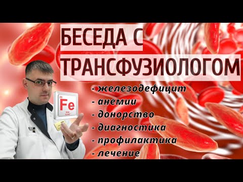Беседа с трансфузиологом - железодефицит, анемии, донорство