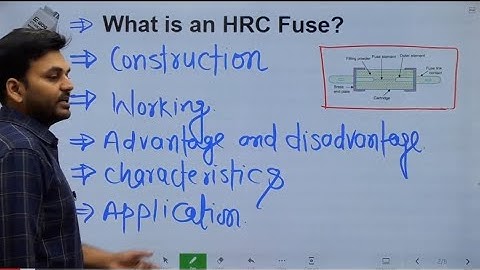 What is HRC fuse and its Construction I Unit-2 I RAJKAMAL SIR I Engineers Group  I 5th semester