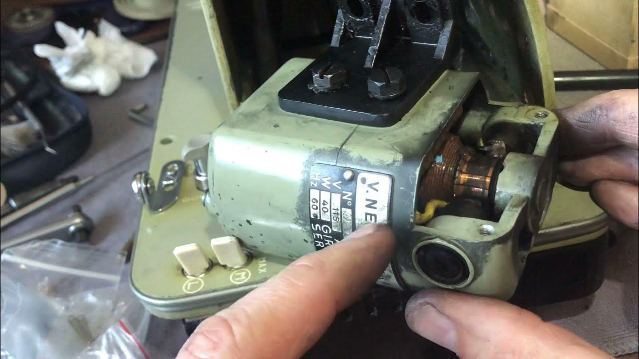 MOTOR SERIES 21 Motor Brushes Worn? Replacing Sewing Motor Brushes
