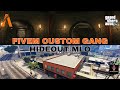 Fivem custom Gang hideout mlo with add secret bunker  Fivem gang villa  gang interior gta 5 mansion