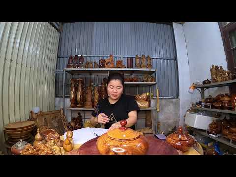 Video Nay em tiếp tục xả ,bình phay gỗ Cẩm , chum gỗ long... - youtube