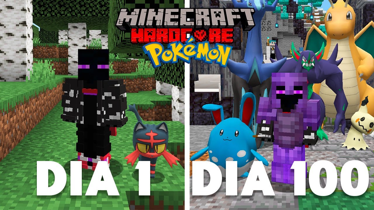 Pase 100 días en un mundo llenos de POKEMON'S consiguiendo un EQUIPO tipo HADA! 🐹🦄🦋