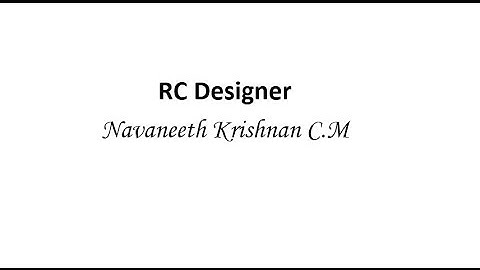 Rc Designer in Staad Pro V8i (Designof slabs included)