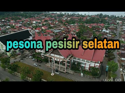 Kabupaten pesisir Selatan 2020 (Drone View) perbandingan infrastruktur dan skyline