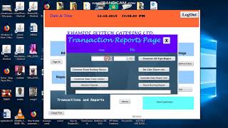 how to generate sales report for all the departments in the TPS