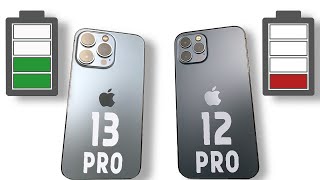 iPhone 13 pro vs 12 pro - Battery Drain Test🔋