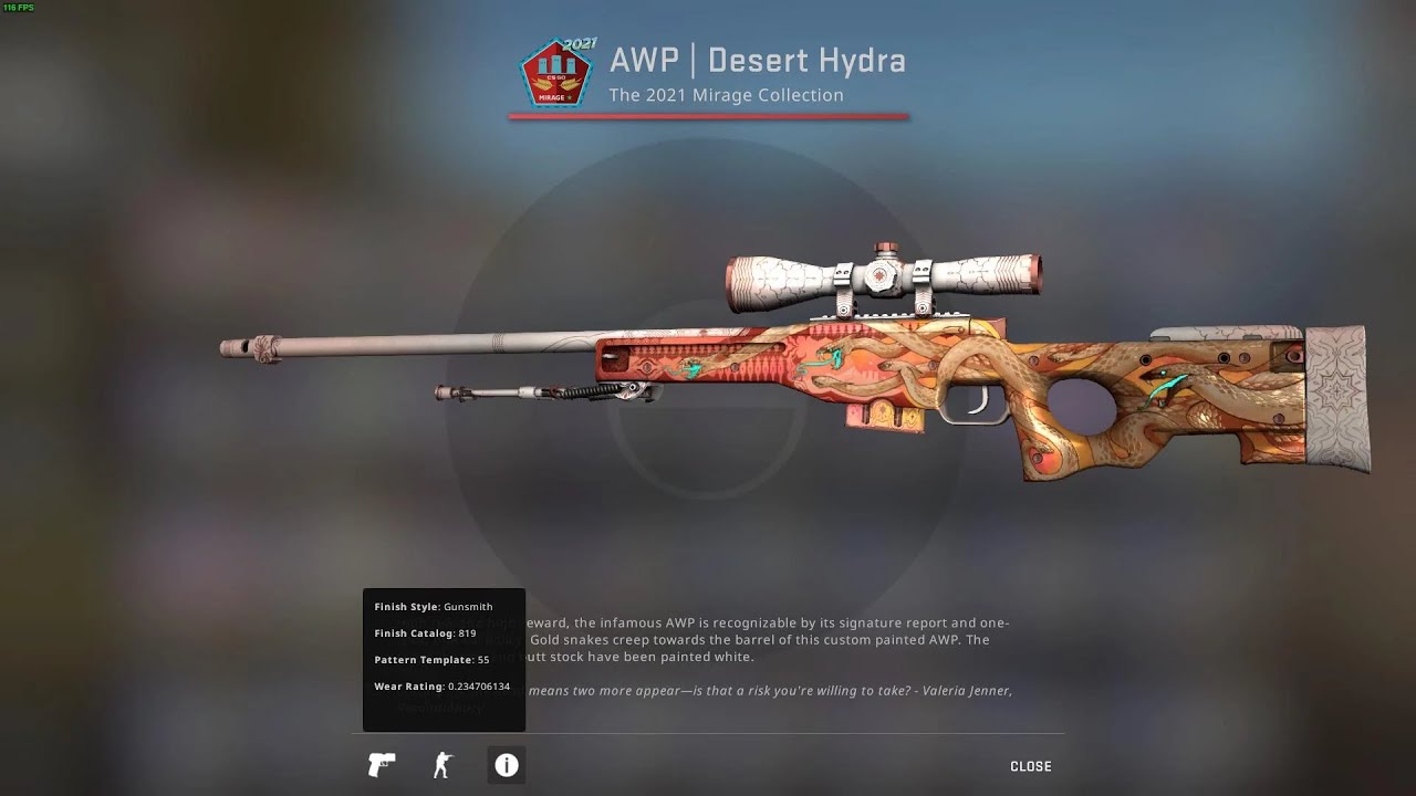 Awp desert hydra field tested фото 1