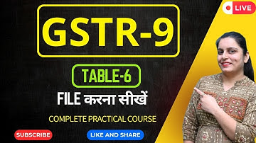 GSTR-9 Table 6 Complete Breakdown | 2024 Filing Made Simple!