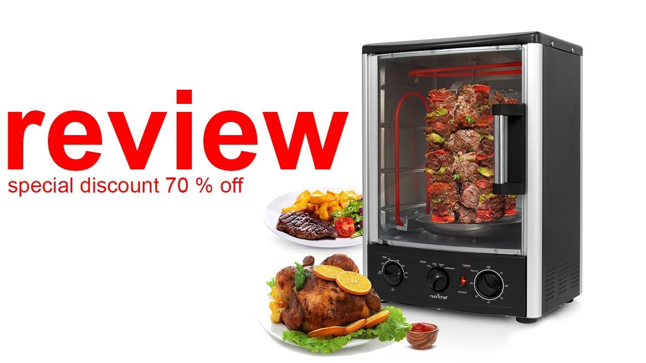 Best Rotisserie Oven Reviews Nutrichef Upgraded Multi Function