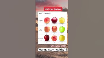 Daily Health Updates - Ranking the best apples #shorts