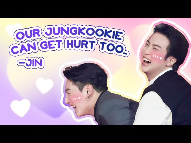 Jin Being Protective Of Jungkook - Youtube