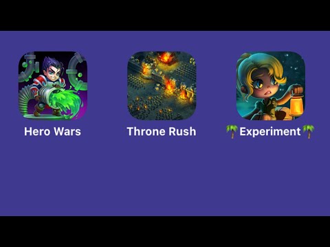 Hero Wars Fantasy World,Throne Rush,Island Experiment,Nexters Global LTD,iOS Gameplay