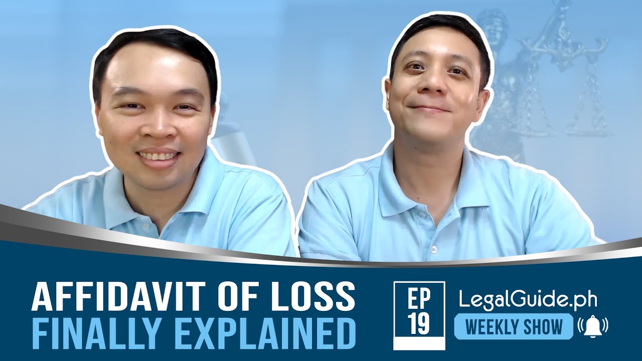 Affidavit of Loss Finally Explained - YouTube