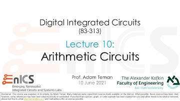 VLSI - Lecture 10a: Arithmetic Circuits