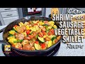 Cajun Shrimp and Sausage Vegetable Skillet