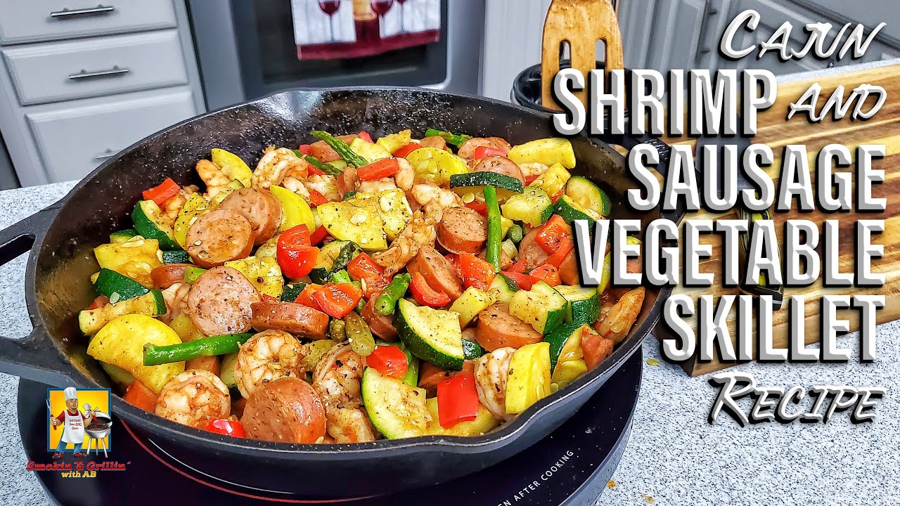 Cajun Shrimp and Sausage Vegetable Sheet Pan